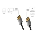 Καλώδιο Logilink Displayport Dp/M To Dp/M, 4k/60hz, Alu,1