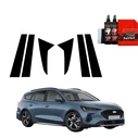 GrizzGlass BodyShield Black pillar film for Ford Focus Active X Kombi Facelift (2021-2025) [6in1]