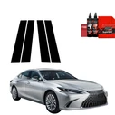 GrizzGlass BodyShield Black pillar film for Lexus ES 300h (2021-2024) [4in1]