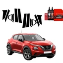 GrizzGlass BodyShield Black pillar film for Nissan Juke Facelift (2024-2025) [10in1]