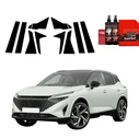 GrizzGlass BodyShield Black pillar film for Nissan Qashqai 3 Facelift (2024-2025) [10in1]