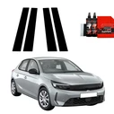 GrizzGlass BodyShield Black pillar film for Opel Corsa (2023-2025) [4in1]