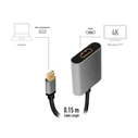 Αντάπτορας Logilink Mini Displayport To Hdmi , 4k, Alu, 0.15m
