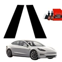 GrizzGlass BodyShield Black pillar film for Tesla Model 3 (2017-2020) [2in1]
