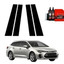 GrizzGlass BodyShield Black pillar film for Toyota Corolla Kombi Facelift (2022-2025) [4in1]