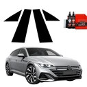 GrizzGlass BodyShield Black pillar film for Volkswagen VW Arteon (2024-2025) [4in1]