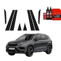 GrizzGlass BodyShield Carbon pillar film for Cupra Ateca (2020-2025) [8in1]