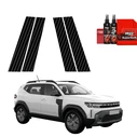 GrizzGlass BodyShield Carbon pillar film for Dacia Duster (2024-2025) [4in1]