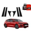 GrizzGlass BodyShield Carbon pillar film for Ford Focus ST-Line X Hatchback Facelift (2021-2025) [6in1]