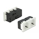Module πρίζας ρεύματος DeLOCK διπλό Easy 45 81322, 45°, 45x45mm, 5τμχ