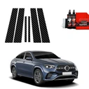 GrizzGlass BodyShield Carbon pillar film for Mercedes GLE 450d Coupe (2023-2025) [6in1]