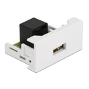Αξεσουάρ Δικτύου Delock USB σε RJ45 Easy 45 81344, 22.5x45mm, λευκό