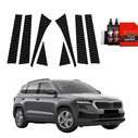 GrizzGlass BodyShield Carbon pillar film for Skoda Karoq Facelift (2022-2026) [8in1]