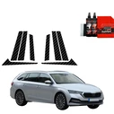 GrizzGlass BodyShield Carbon pillar film for Skoda Octavia 4 Kombi (2019-2024) [8in1]