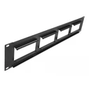 Patch Panel Delock Easy 45 81378, 19", 2U, 90.5x45.2mm x4, μαύρο