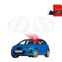 GrizzGlass ZeroDrop Rain-repellent mirror film for Seat Leon (2009-2020)