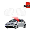 GrizzGlass ZeroDrop Rain-repellent mirror film for Volkswagen Golf Plus (2004-2013)