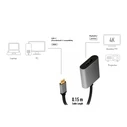 Αντάπτορας Logilink Usb-C To Dp/F , 4k/60hz, Alu, 0.15m