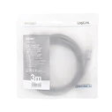 Καλώδιο Logilink HDMI 4k/60hz, Alu , Black, 3m