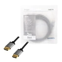 Καλώδιο Logilink HDMI 4k/60hz, Alu , Black, 3m