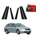 GrizzGlass BodyShield Carbon pillar film for Skoda Octavia 3 Kombi 5D (2017-2020) [6in1]