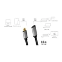 Καλώδιο Logilink Usb-C M/F , 4k/60hz , Alu, 0.5m