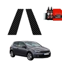 GrizzGlass BodyShield Carbon pillar film for Volkswagen Golf 6 Hatchback 3D (2008-2012) [2in1]