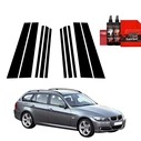 GrizzGlass BodyShield Black pillar film for BMW 3 E91 Kombi Pre-LCI (2004-2008) [10in1]