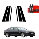 GrizzGlass BodyShield Black pillar film for BMW 5 F10 Sedan PreLCI (2010-2012) [6in1]