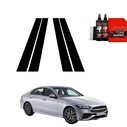 GrizzGlass BodyShield Black pillar film for Mercedes C-Class (2021-2025) [4in1]