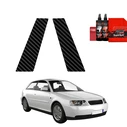 GrizzGlass BodyShield Carbon pillar film for Audi A3 8L Hatchback 3D (1996-2003) [2in1]