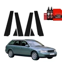 GrizzGlass BodyShield Carbon pillar film for Audi A4 B5 Avant (1994-2001) [6in1]