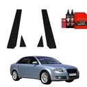GrizzGlass BodyShield Carbon pillar film for Audi A4 B7 Sedan (2004-2008) [4in1]