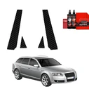 GrizzGlass BodyShield Carbon pillar film for Audi A6 C6 Avant (2004-2008) [4in1]