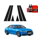 GrizzGlass BodyShield Carbon pillar film for Audi A6 C7 Sedan Facelifting (2014-2018) [6in1]