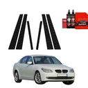 GrizzGlass BodyShield Carbon pillar film for BMW 5 E60 Sedan 4D (2007-2010) [6in1]