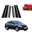 GrizzGlass BodyShield Carbon pillar film for Mazda 6 2 Sedan 4D (2010-2013) [8in1]