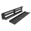 Οδηγός Καλωδίων Delock 81559 για Rack 19"/2U, Μεταλλικό, Μαύρο