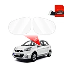GrizzGlass ZeroDrop Rain-repellent mirror film for Nissan Micra (2014-2016)