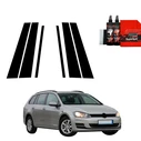 GrizzGlass BodyShield Black pillar film for Volkswagen Golf 7 Variant (2013-2020) [6in1]