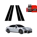 GrizzGlass BodyShield Black pillar film for Porsche Panamera 2 (2016-2024) [4in1]