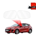 GrizzGlass ZeroDrop Rain-repellent mirror film for Mazda 3 (2008-2013)