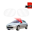 GrizzGlass ZeroDrop Rain-repellent mirror film for Peugeot 206 (2003-2012)