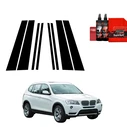 GrizzGlass BodyShield Black pillar film for BMW X3 F25 (2010-2014) [8in1]