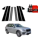 GrizzGlass BodyShield Black pillar film for Volvo XC90 (2014-2024) [10in1]