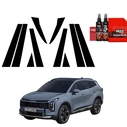 GrizzGlass BodyShield Black pillar film for Kia Sportage 5 (2025-2026) [10in1]