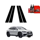 GrizzGlass BodyShield Black pillar film for Mercedes GLA 200 (2020-2026) [4in1]