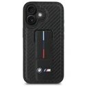 BMW Apple iPhone 16 hardcase M Grip Stand Smooth and Carbon black