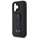 BMW Apple iPhone 16 hardcase M Grip Stand Smooth and Carbon black