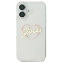 Guess Apple iPhone 16 plus hardcase IML Heart clear
